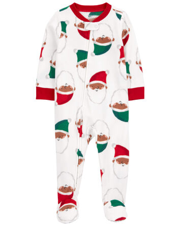 Toddler 1-Piece Santa Fleece Footie Pajamas
, 