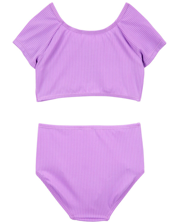 Kid 2-Piece Ribbed Swimsuit
