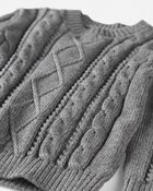Toddler Organic Cotton Cable Knit Sweater
, image 3 of 5 slides