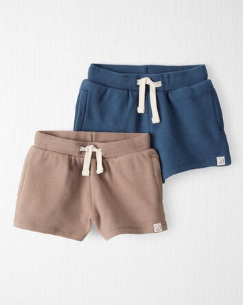 Baby 2-Pack Organic Cotton Shorts, 