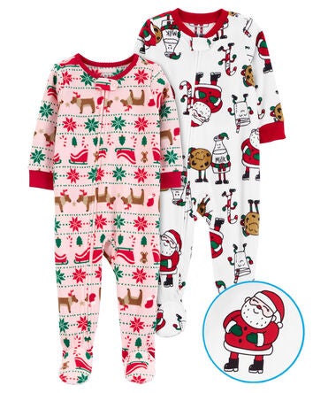 Toddler 2-Pack 1-Piece Pajamas, 