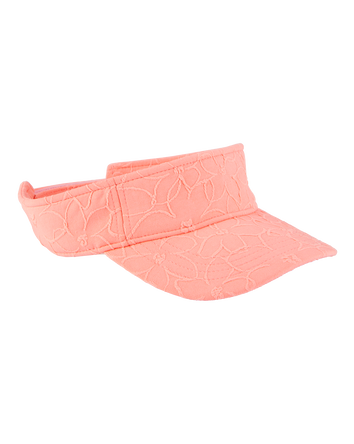 Kid Floral Visor - Pink, 