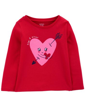 Valentine's Day Heart Graphic Tee, 