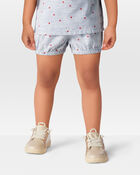 Toddler Striped Star Print Shorts - Blue, image 2 of 7 slides