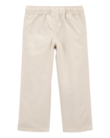 Toddler Pull-On Drawstring Pant - Tan, 