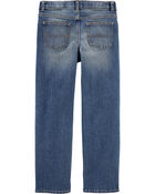 Kid Medium Faded Wash Classic Jeans, image 2 of 2 slides