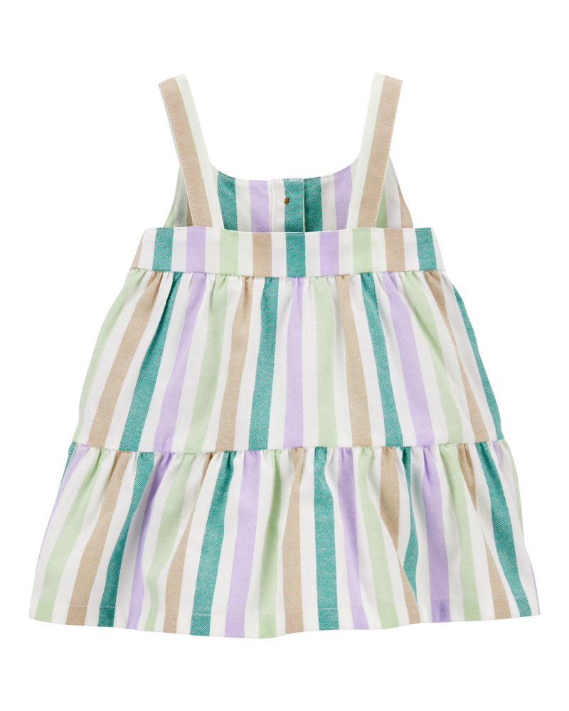 Tiered Striped Dress, image 2 of 4 slides