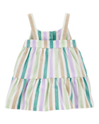 Tiered Striped Dress, image 2 of 4 slides