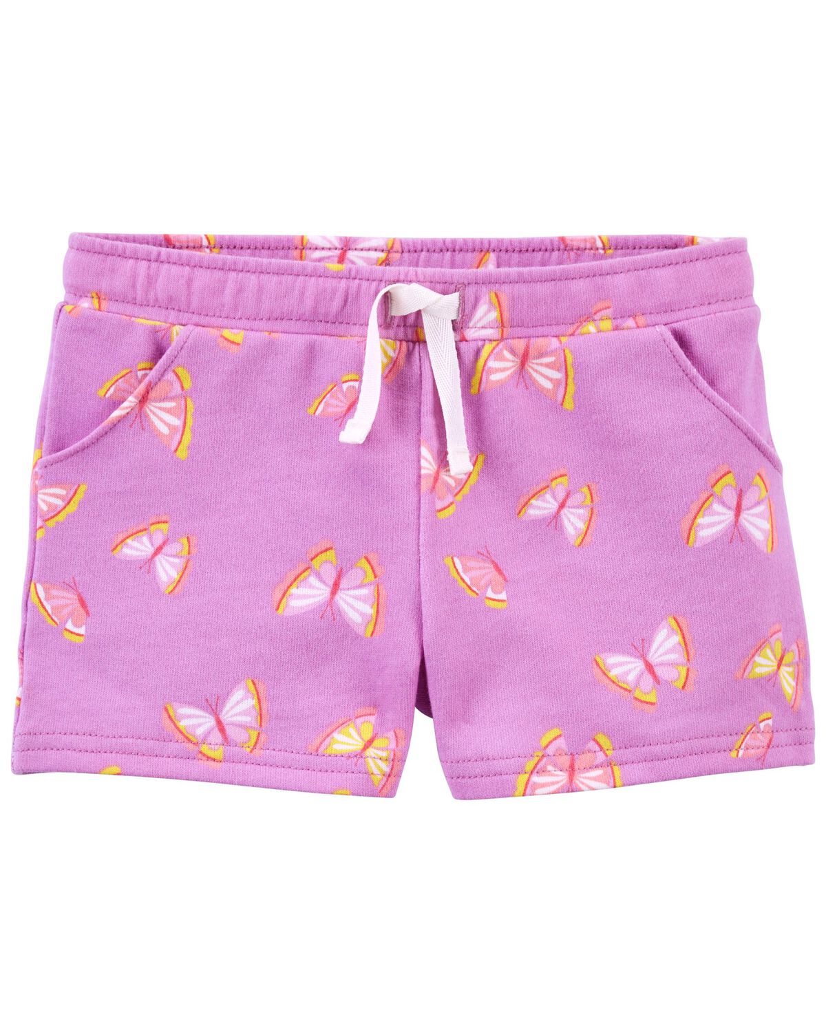 Purple Toddler Butterfly PullOn Shorts