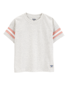 Baby Short-Sleeve Striped Tee - Grey, image 1 of 3 slides