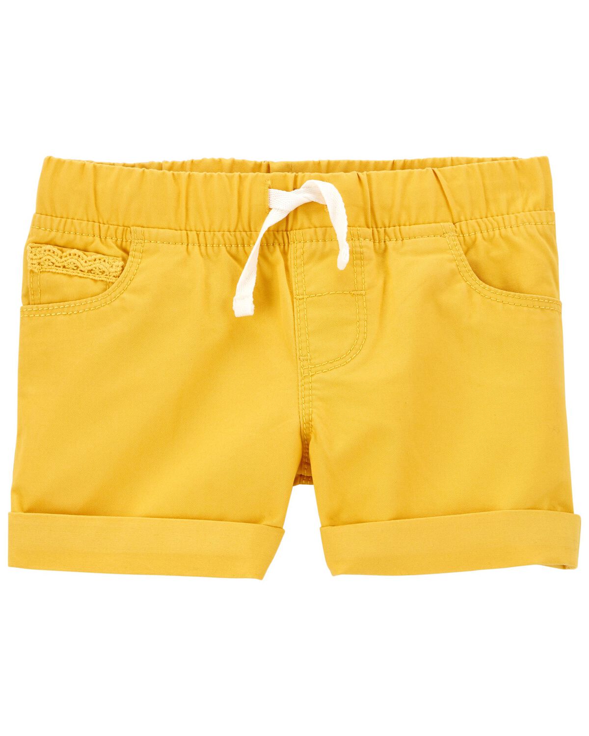 Gold Baby PullOn Cotton Shorts