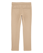 Kid Ponte Knit Uniform Pants - Khaki, image 2 of 4 slides