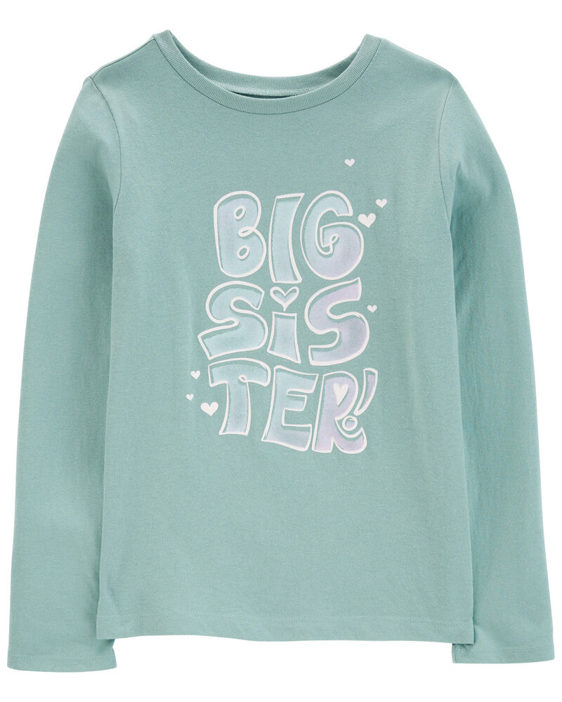 Kid Big Sister Long-Sleeve Graphic Tee, image 1 of 3 slides