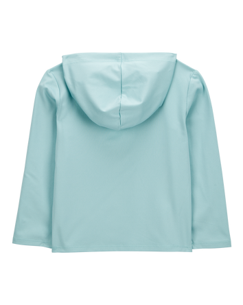 Toddler UPF 50+ Sun Protection Seahorse Moisture Wicking Active Pullover - Blue, 