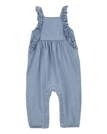 Baby Chambray Jumpsuit - Blue, 
