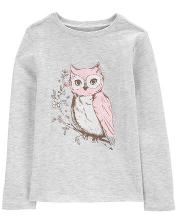 Kid Owl Long-Sleeve Graphic Tee, 