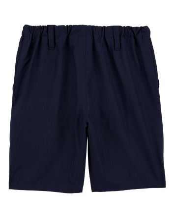 Boys Active Pull-On Uniform Shorts - Navy, 