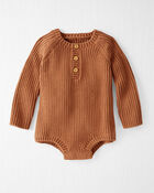 Baby Organic Cotton Rib Sweater Knit Bubble , image 1 of 4 slides