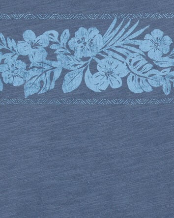 Kid Tropical Print Tank - Blue, 