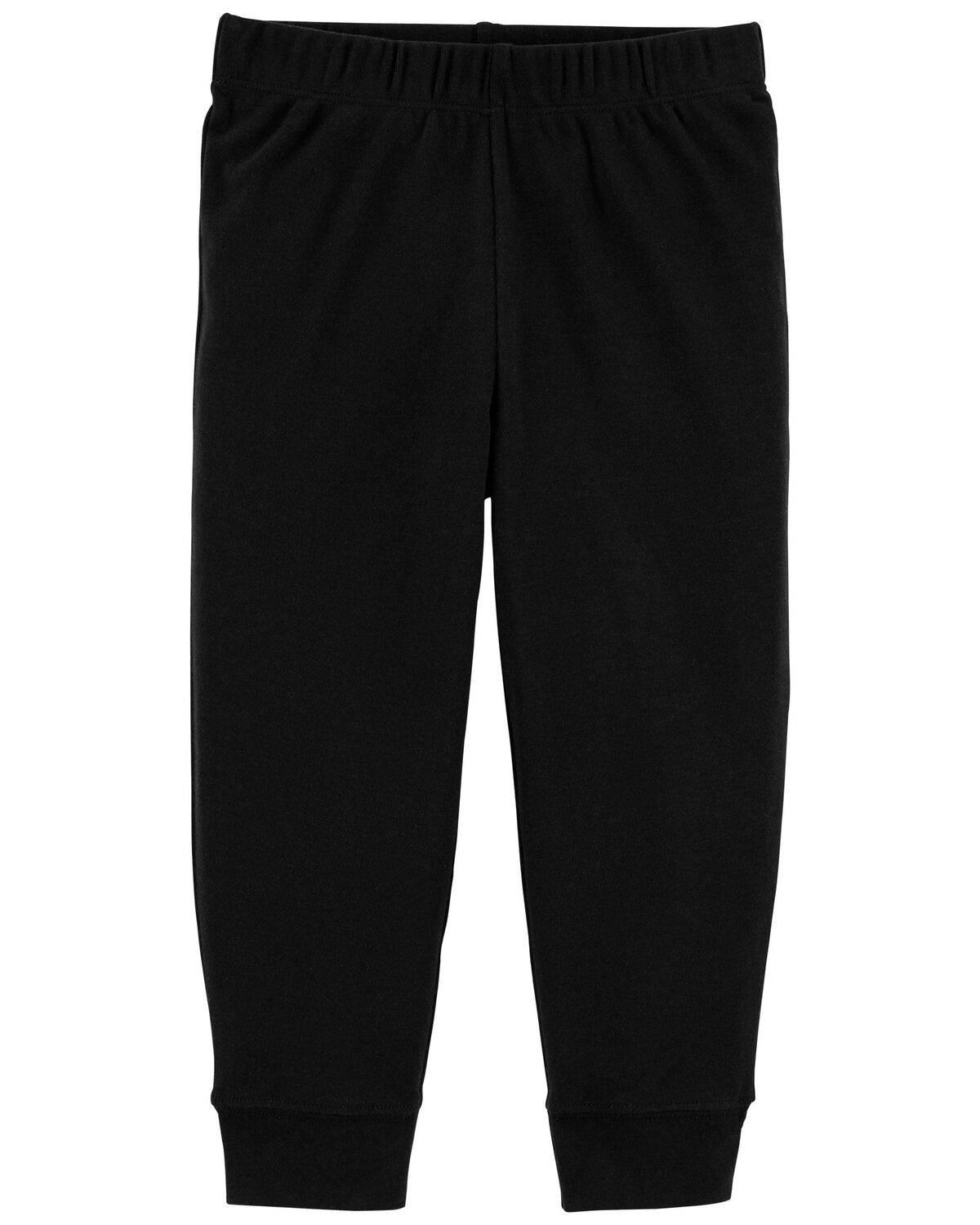 Black Toddler PullOn Cotton Pants