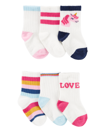 Baby 6-Pack Crew Socks, 