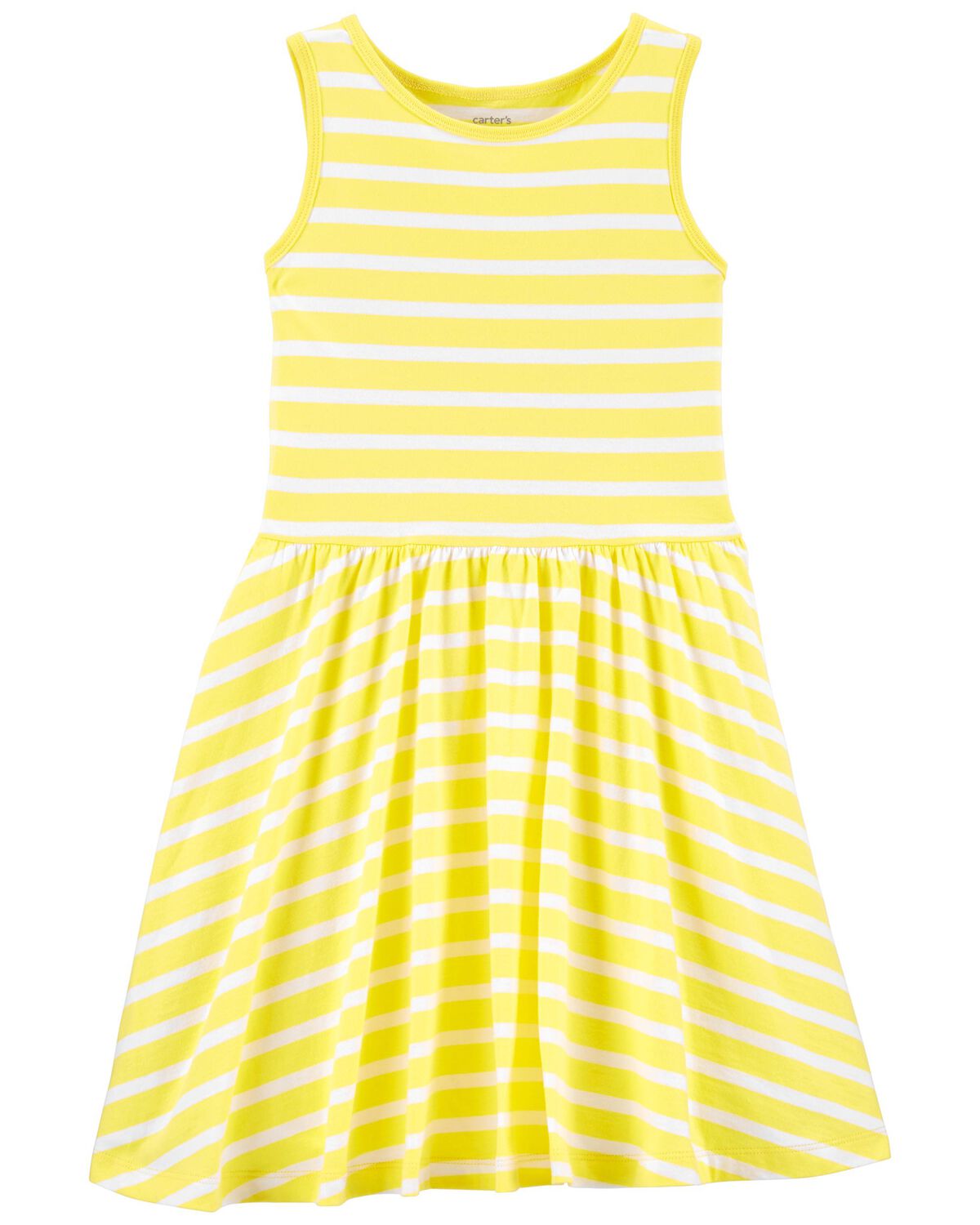Yellow Kid Striped Twirl Dress | carters.com