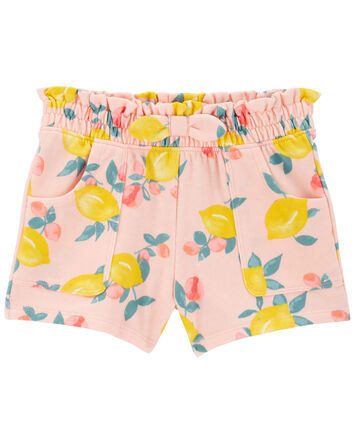 Baby Lemon Print Pull-On Shorts, 