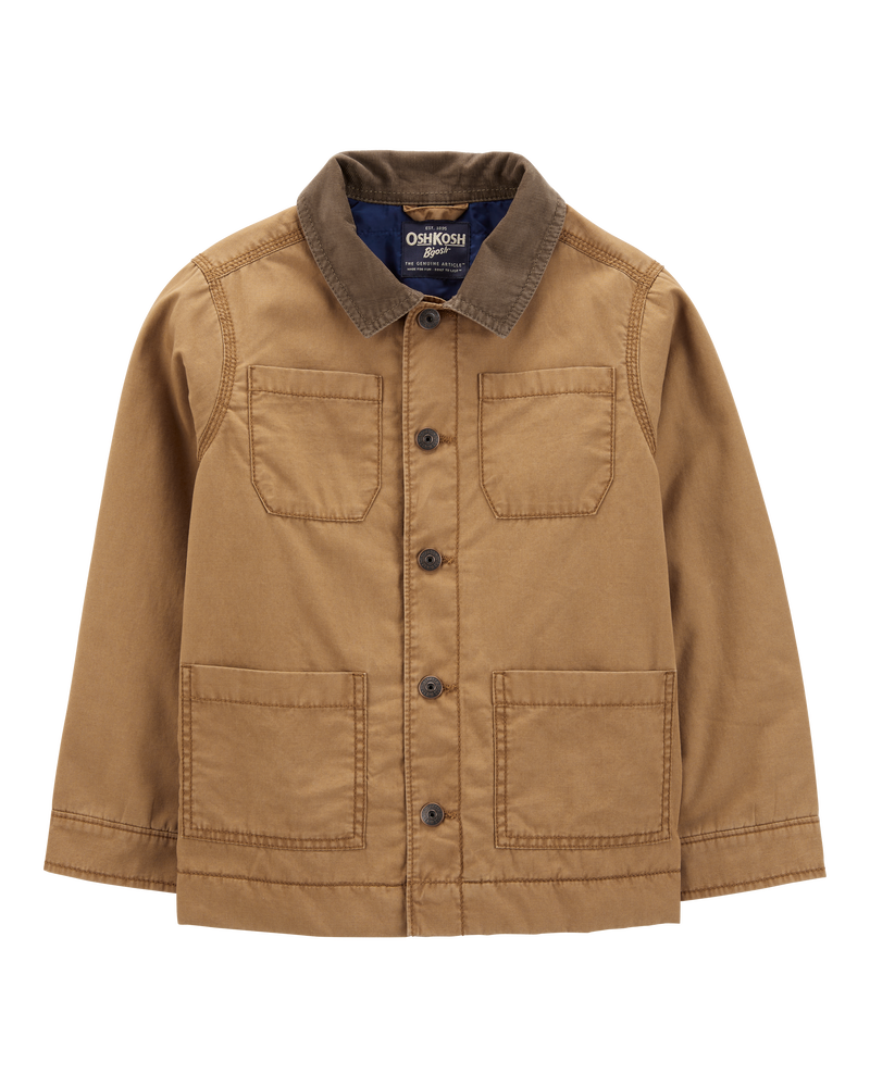 Kid Button-Front Barn Jacket, image 1 of 5 slides