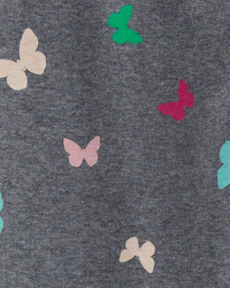 Kid 2-Piece Butterfly Sweathsirt & Fleece Leggings Set, image 7 of 7 slides