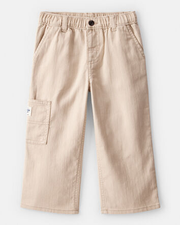 Toddler Boy Pull On Carpenter Pant - Khaki, 