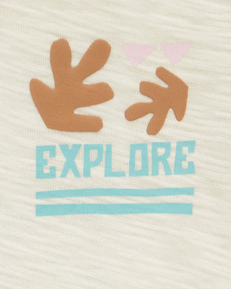 Baby Cotton Short-Sleeve Tee - Brown, image 3 of 4 slides