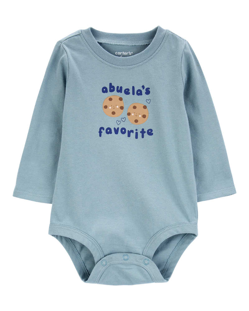 Baby Abuela's Favorite Cookie Bodysuit, image 1 of 3 slides