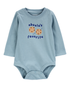 Baby Abuela's Favorite Cookie Bodysuit, image 1 of 3 slides