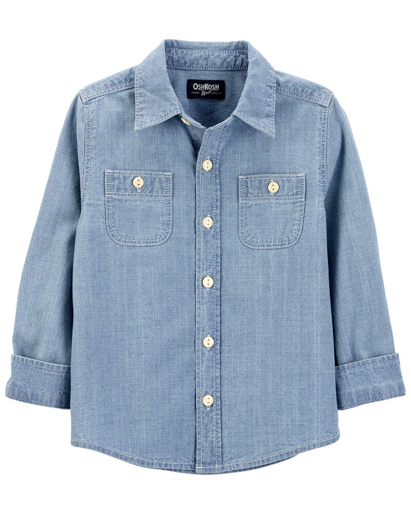 Baby Chambray Button-Front Shirt, image 2 of 5 slides