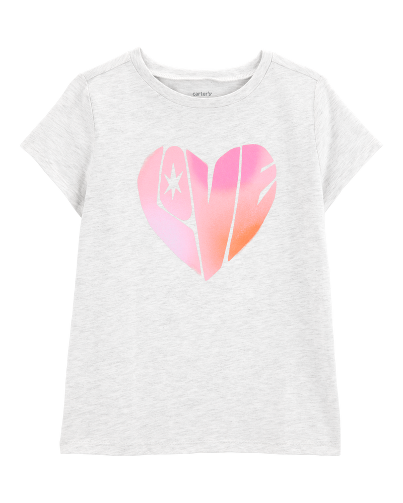 Kid Love Short-Sleeve Graphic Tee - Grey, image 1 of 3 slides