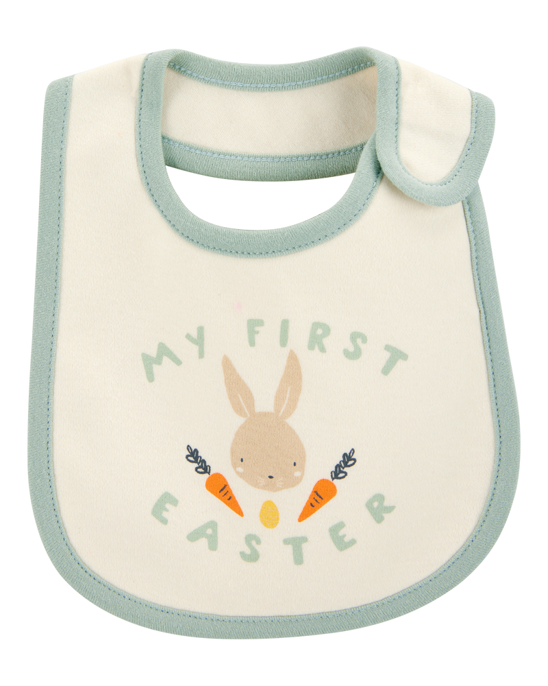 Baby 2-Piece My First Easter Teething Bib & Sleep & Play Pajamas Set
, image 2 of 6 slides