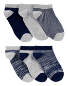 Kid 6-Pack No-Show Socks, image 1 of 2 slides