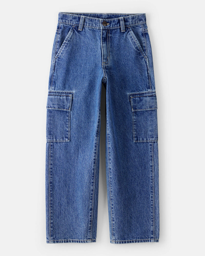 Boys Cargo Jeans - Blue, image 1 of 5 slides