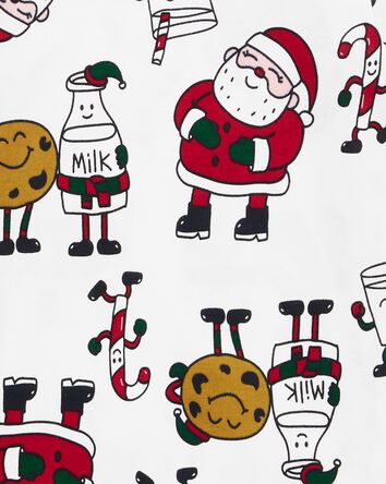 Kid 2-Piece Santa Cookies 100% Snug Fit Cotton Pajamas, 