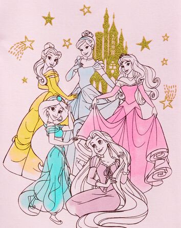 Toddler 2-Piece Disney Princess 100% Snug Fit Cotton Pajamas, 