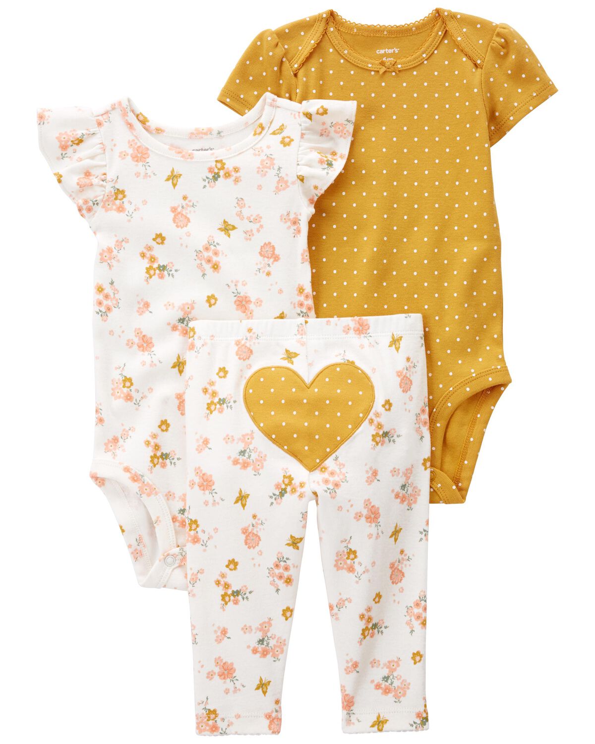 Baby 3-Piece Heart Little Character Set
