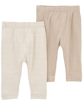 Baby 2-Pack PurelySoft Pull-On Pants, 