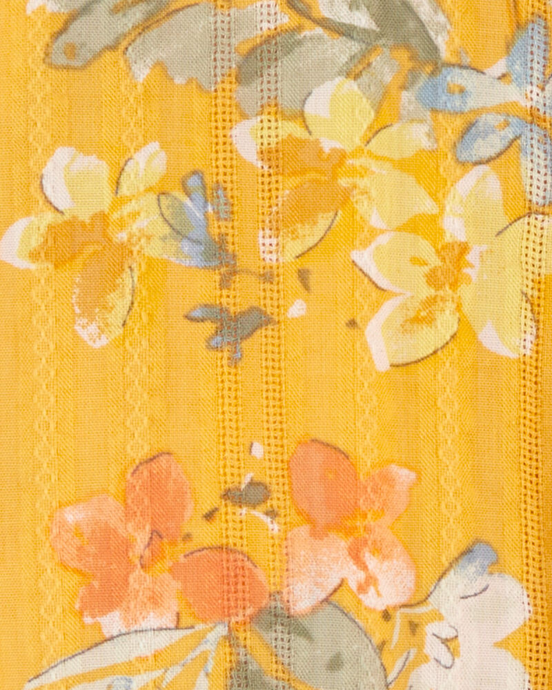 Baby Floral Print Seersucker Button-Front Shirt, image 2 of 2 slides
