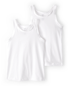 Kid 2-Pack Cotton Cami Tanks, image 1 of 4 slides