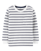 Baby Striped Pocket Jersey Tee, image 1 of 3 slides