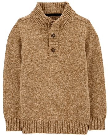 Kid Pullover Ribbed Sweater, 