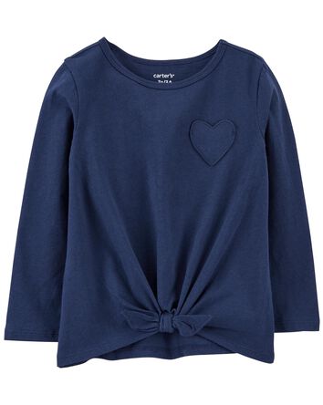 Toddler Tie-Front Jersey Tee, 