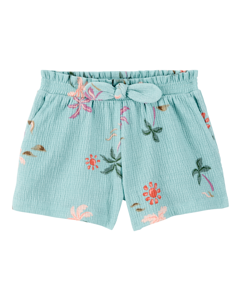 Toddler 2-Piece Palm Tree Crinkle Jersey Tank & Play Shorts Set - Turquoise
, image 5 of 9 slides