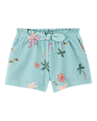 Toddler 2-Piece Palm Tree Crinkle Jersey Tank & Play Shorts Set - Turquoise
, image 5 of 9 slides