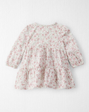 Baby Girl Organic Cotton Dress in Prairie Blossom Print, 